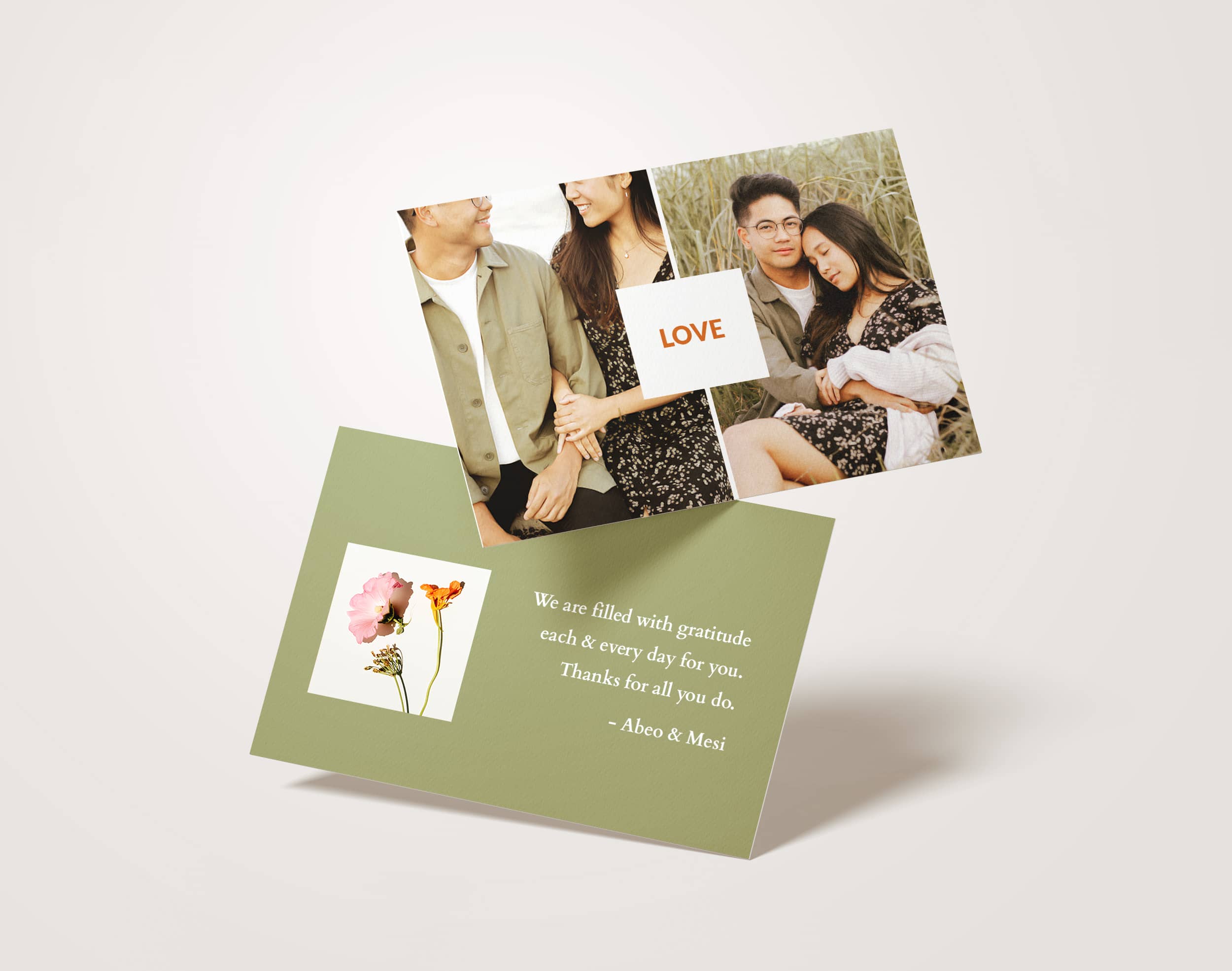 Go for a classic Valentine by adding a meaningful photo and your own text to custom photo cards