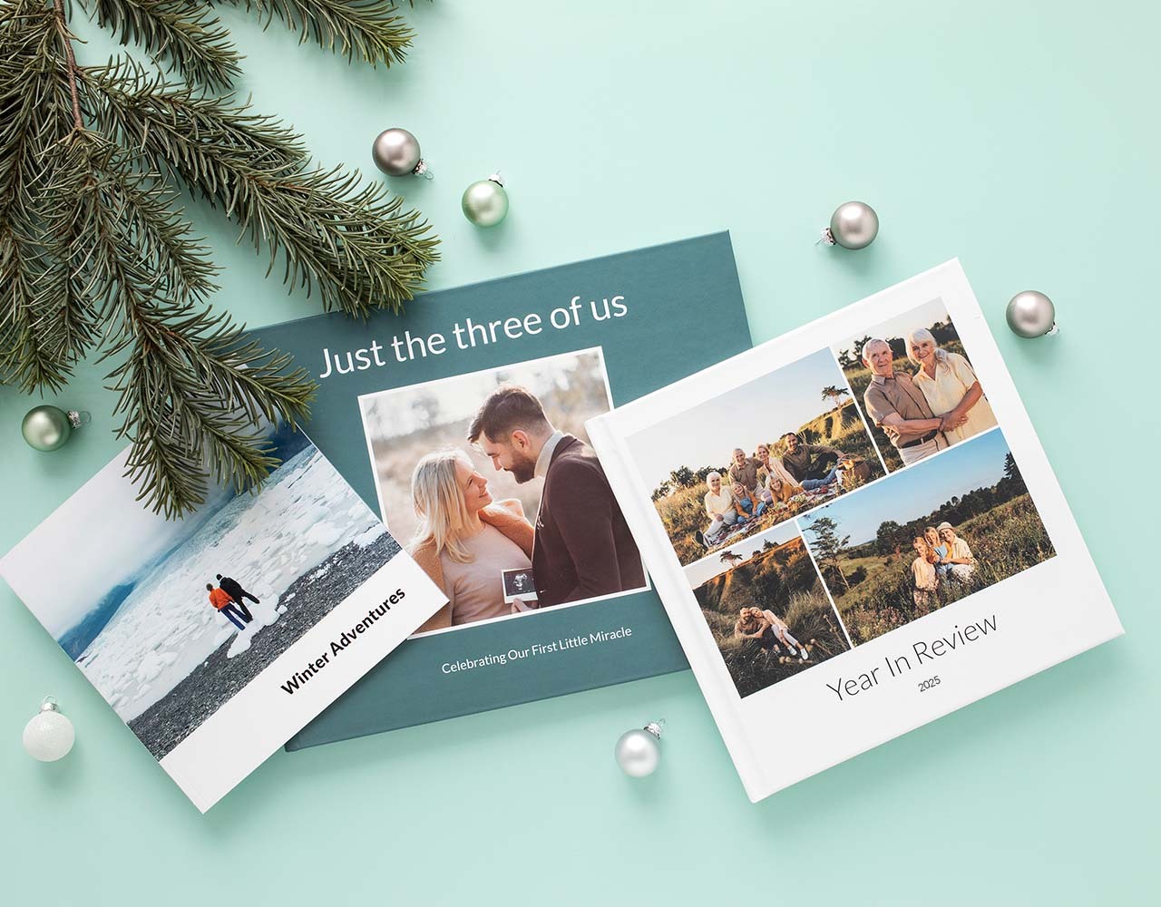From elegant hardcovers to luxurious layflat albums and budget-friendly softcovers, our photo books offer the perfect personalized gift for everyone on your holiday list