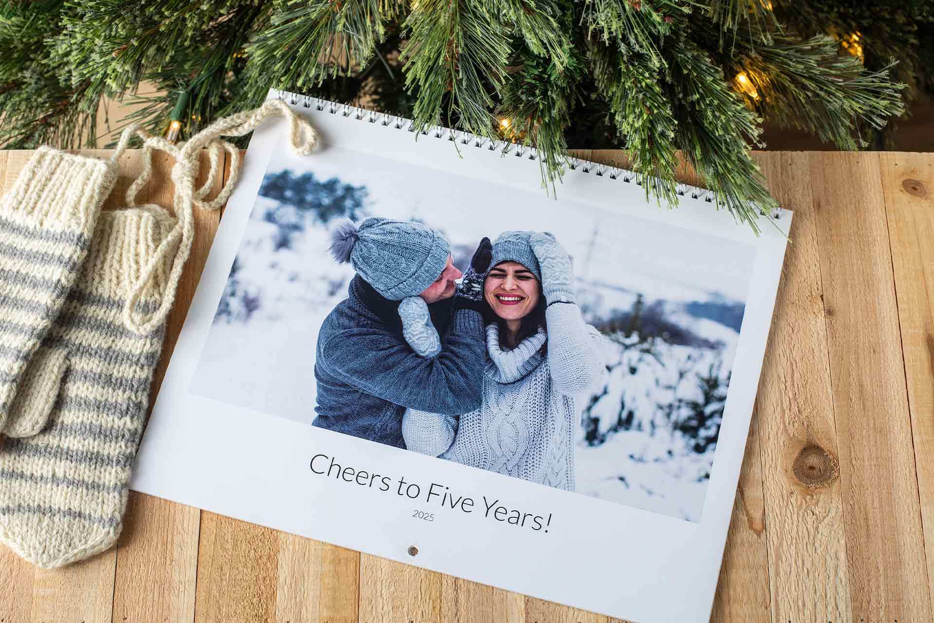 Make holiday gifting meaningful with a custom photo calendar that captures your favorite festive memories in style