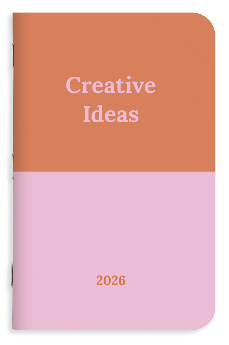 Memo book cover with playful design for capturing creative ideas and inspirations.