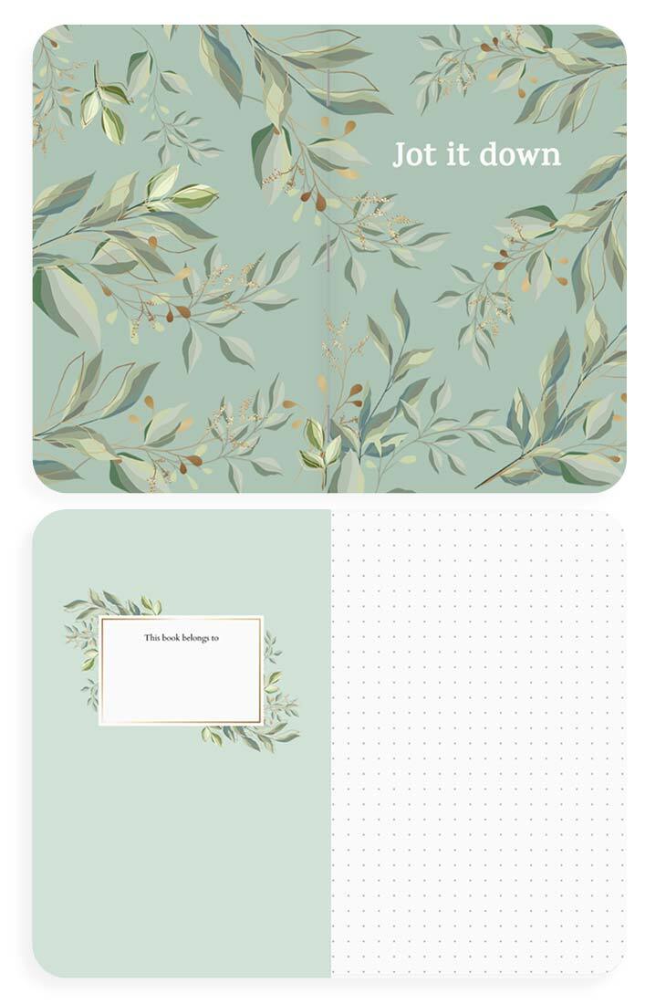 Simple, modern memo book theme for everyday quick notes and reminders.