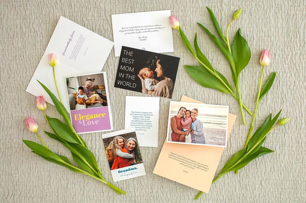 Go for a classic Valentine by adding a meaningful photo and your own text to custom photo cards