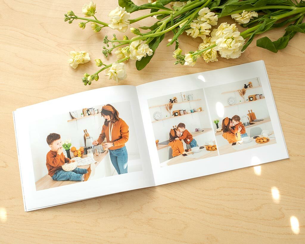 Build a softcover photobook collections of all your favorite moments with mom