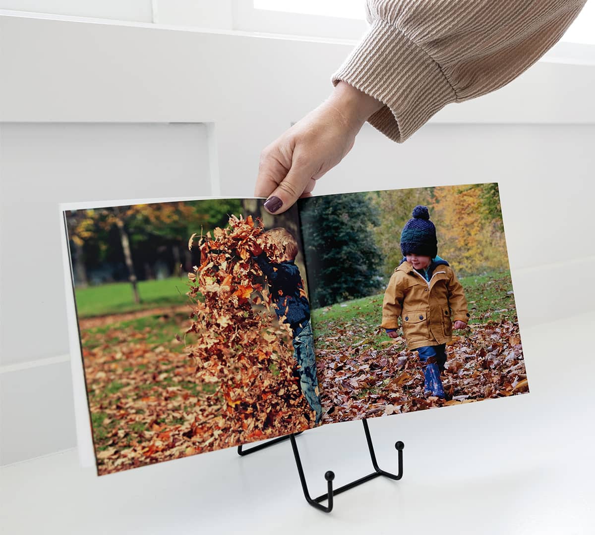 Shop softcover photobooks with flip-friendly covers and premium photo quality