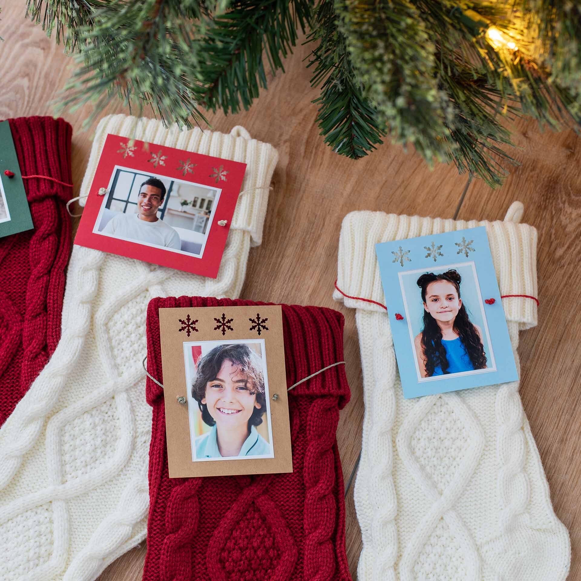 These custom prints add a warm, personal touch to your family's Christmas traditions