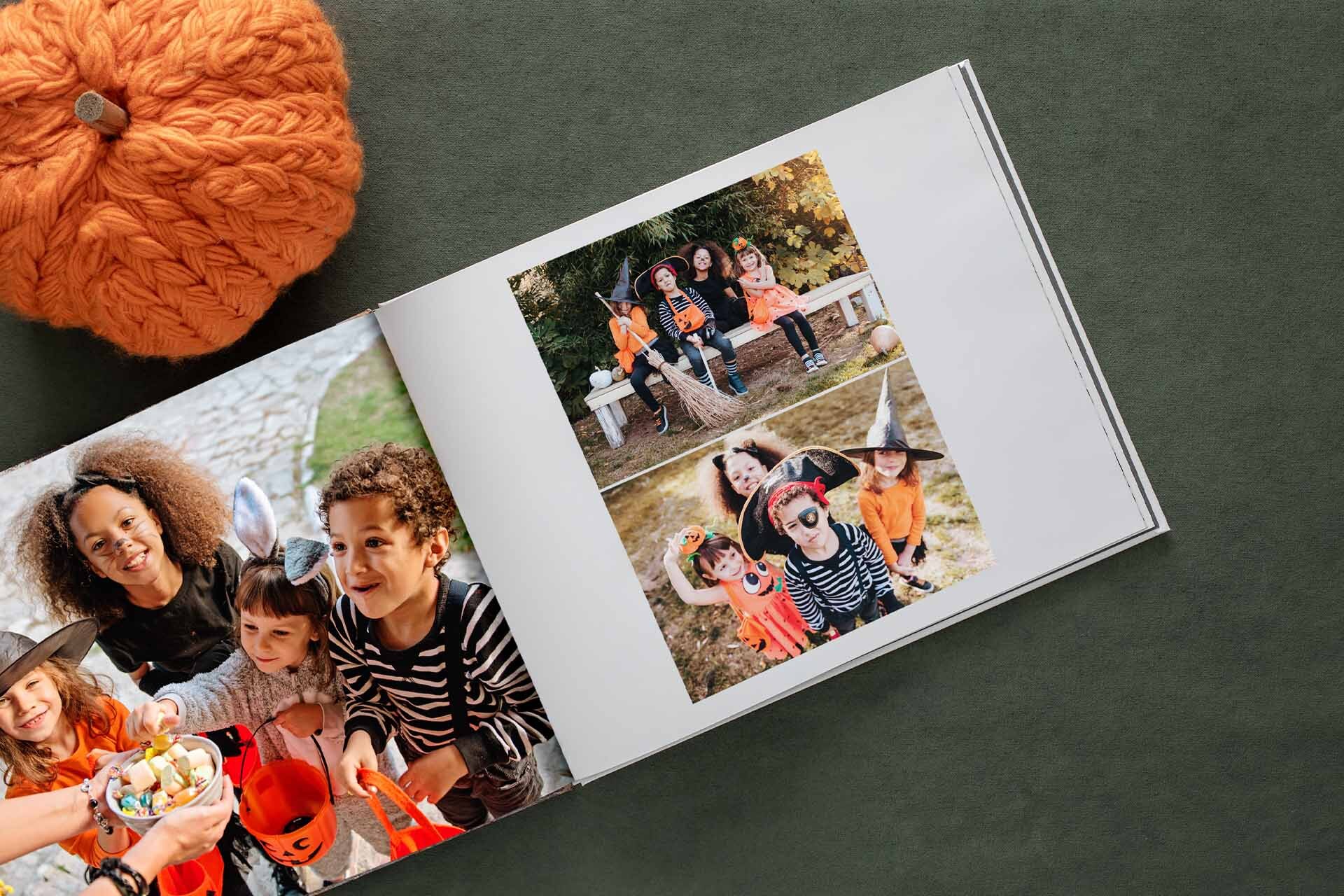 Turn your child's Halloween adventures into a bewitching photo keepsake, perfect for reliving those magical autumn moments year after year
