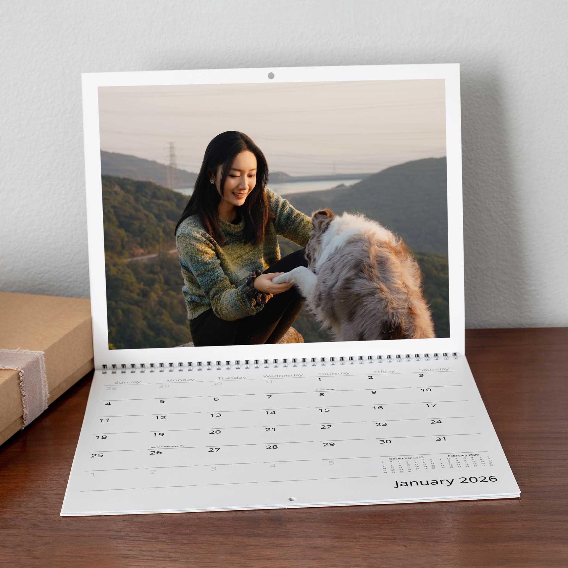 Welcome the year ahead with a custom photo calendar that turns your most cherished moments into a daily dose of joy and motivation