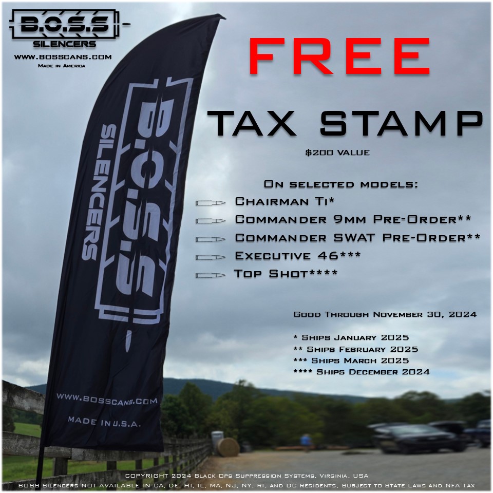 Black Friday 2024 Sale: Free TAX STAMPs on Selected Models