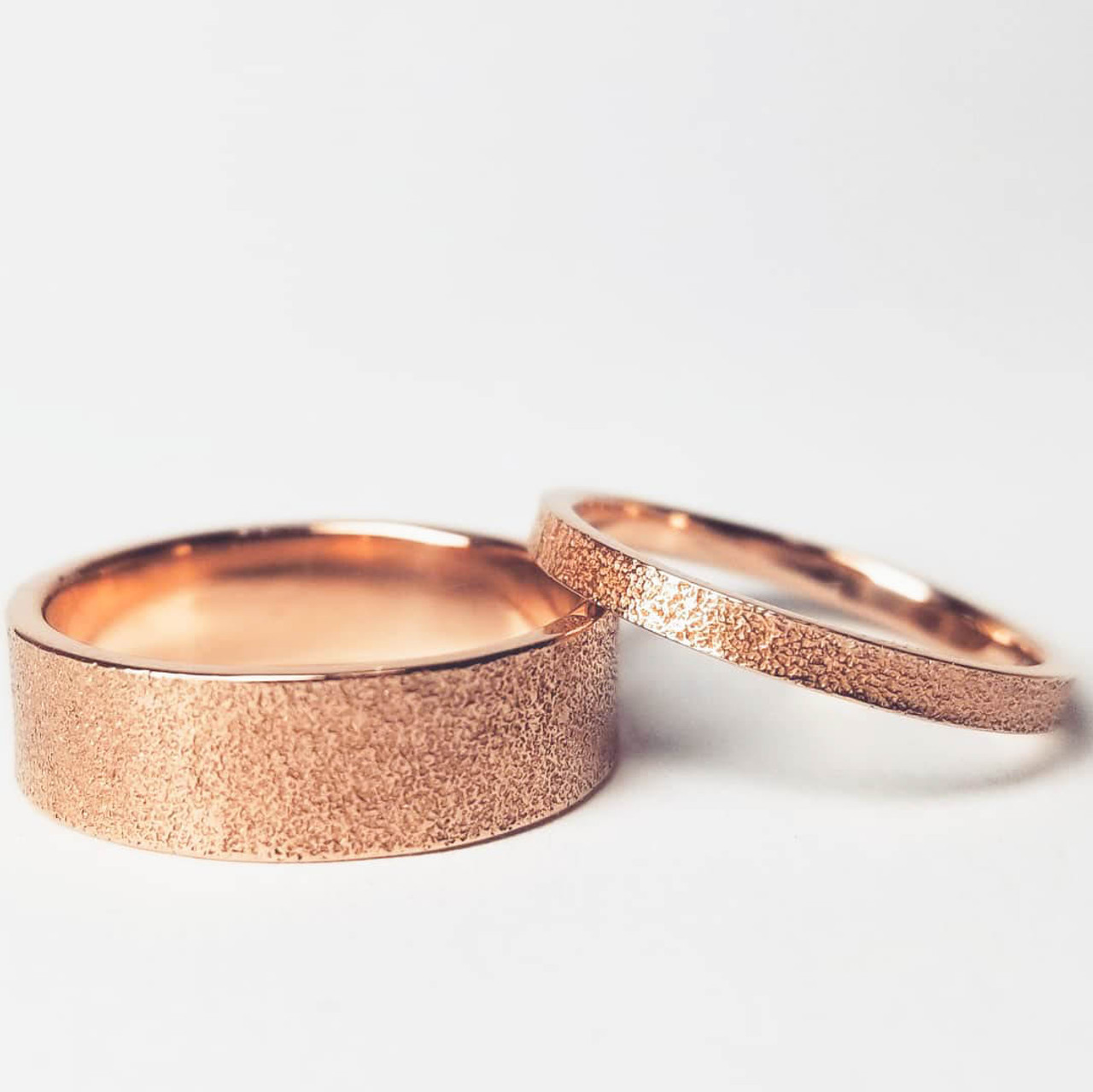 6mm Gold Sand Wedding Ring