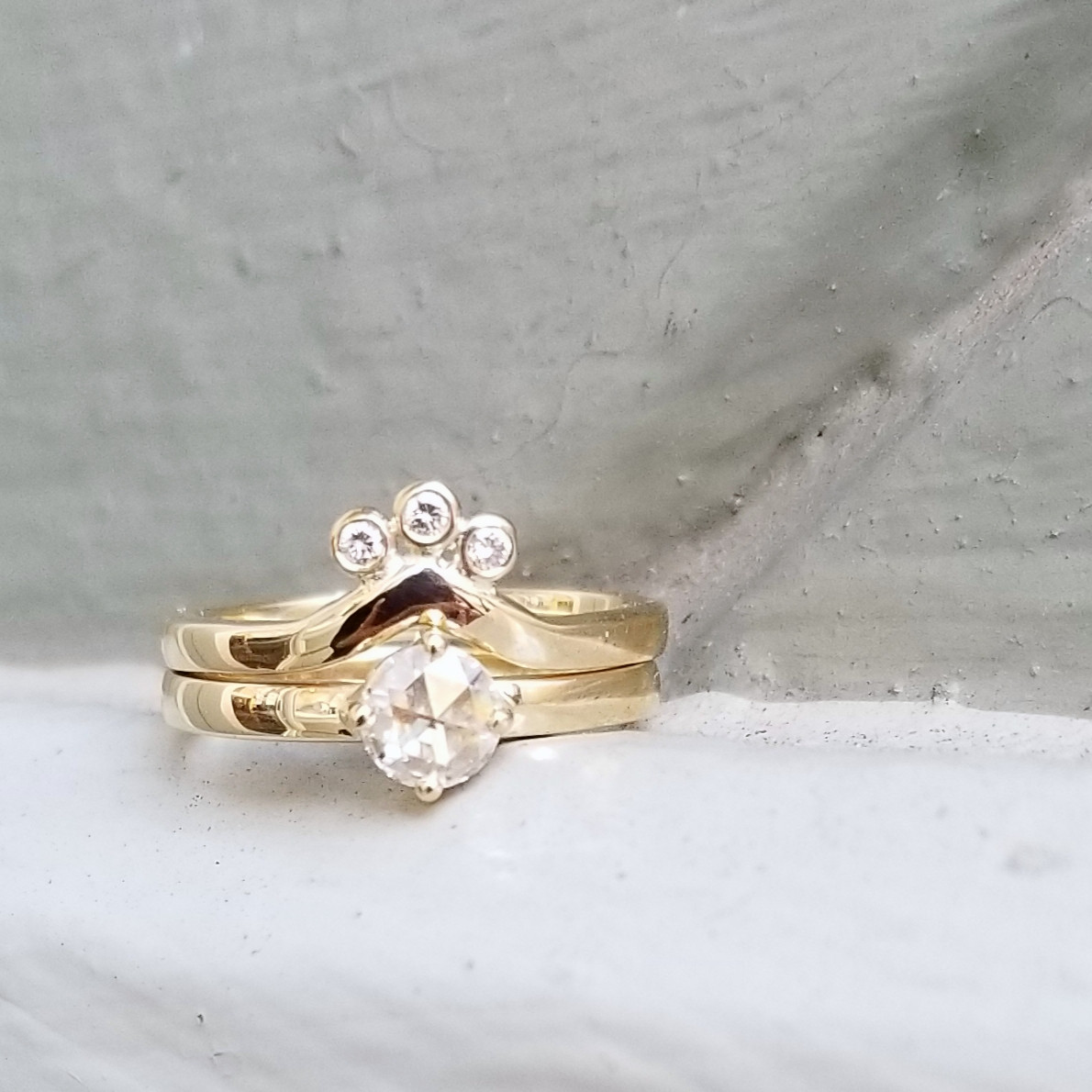 moissanite wedding sets