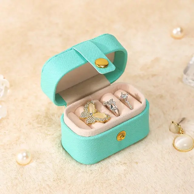 Petite Ring Case- Teal Kuriosities