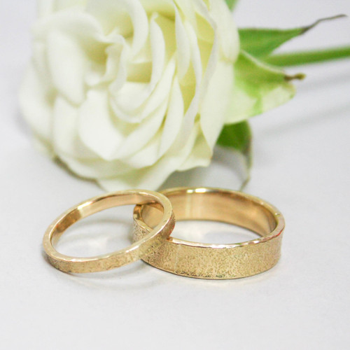 6mm Gold Sand Wedding Ring