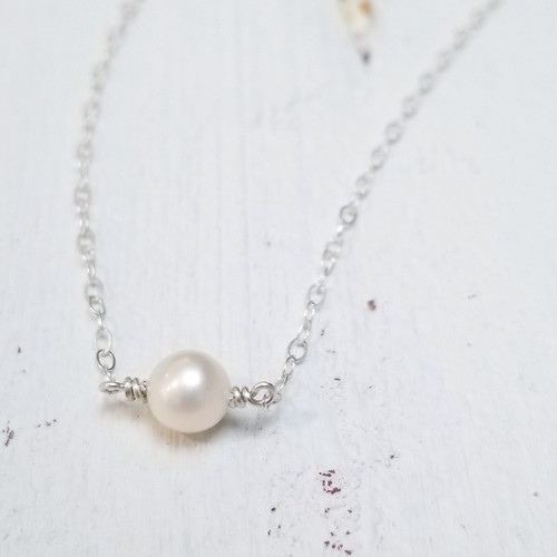 Gingiberi Pearl necklace Sterling Silver necklace gift for women