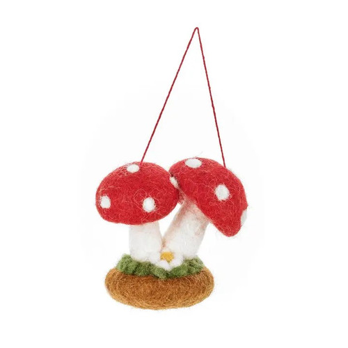 Bring some beautiful nature to your home all year round with these vibrant Toadstools by Felt So Good. Made using traditional needle felting techniques, these Toadstools have been hand stitched to a forest floor base and come complete with a little daisy! Our Toadstools are made using 100% sustainable New Zealand wool and are completely plastic free (and don't worry - these Toadstools aren't poisonous!)
Approx. 2" x 3.5" 
Felt So Good products are biodegradable, and sustainably handmade by women in Nepal. Felt So Good keeps women securely employed in an environment that has great working conditions, pays fairly, and enables them to be independent.  Bring some beautiful nature to your home all year round with these vibrant Toadstools by Felt So Good. Made using traditional needle felting techniques, these Toadstools have been hand stitched to a forest floor base and come complete with a little daisy! Our Toadstools are made using 100% sustainable New Zealand wool and are completely plastic free (and don't worry - these Toadstools aren't poisonous!)
Approx. 2" x 3.5" 
Felt So Good products are biodegradable, and sustainably handmade by women in Nepal. Felt So Good keeps women securely employed in an environment that has great working conditions, pays fairly, and enables them to be independent.