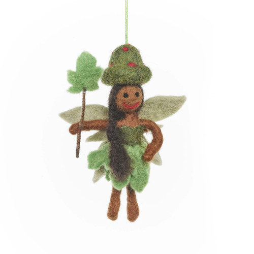 Meet Sage the Forest Fairy by Felt So Good, with a flick and a flourish of her woodland wand, she brings the forest to life. Crafted with exquisite attention to detail, Sage the Forest Fairy is skillfully handcrafted using eco-friendly materials inspired by the wonders of the forest. Every leaf of her dress has been carefully chosen and lovingly arranged, and atop her head perches a perfect toadstool hat. With her graceful wings, twinkling smile, and woodland whimsy, Sage is ready to bring the magic of the forest into your life.
Approx. 4.5" x 6"
Felt So Good products are biodegradable, and sustainably handmade by women in Nepal. Felt So Good keeps women securely employed in an environment that has great working conditions, pays fairly, and enables them to be independent.
Please note that our felt products have small pieces and are not suitable for young children. Meet Sage the Forest Fairy by Felt So Good, with a flick and a flourish of her woodland wand, she brings the forest to life. Crafted with exquisite attention to detail, Sage the Forest Fairy is skillfully handcrafted using eco-friendly materials inspired by the wonders of the forest. Every leaf of her dress has been carefully chosen and lovingly arranged, and atop her head perches a perfect toadstool hat. With her graceful wings, twinkling smile, and woodland whimsy, Sage is ready to bring the magic of the forest into your life.
Approx. 4.5" x 6"
Felt So Good products are biodegradable, and sustainably handmade by women in Nepal. Felt So Good keeps women securely employed in an environment that has great working conditions, pays fairly, and enables them to be independent.
Please note that our felt products have small pieces and are not suitable for young children.