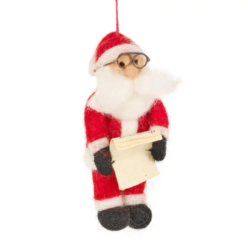 Felted Naughty or Nice Santa