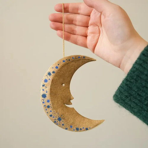 Man on the Moon Paper Ornament