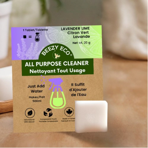 Lavender Lime All Purpose Cleaner Tablet by Beezy Eco
