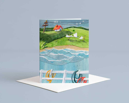 View from the Sea Laundry Line Card Julep and Trubbs