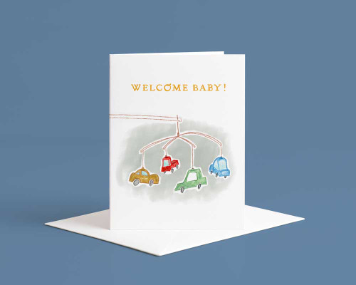 Welcome Baby Auto Mobile Card Julep and Trubbs