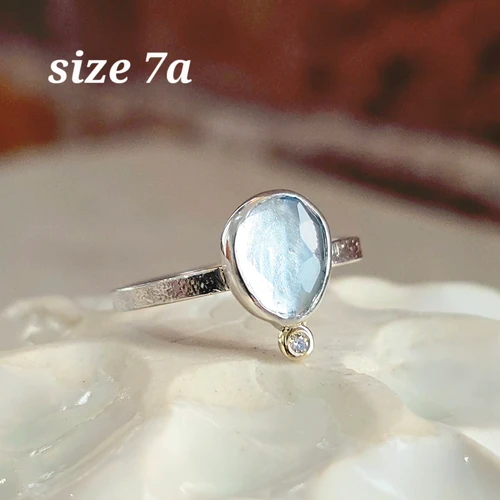 Ocean Whisperer Ring with Diamond- LIMITED EDITION