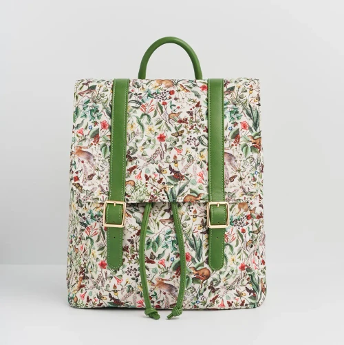 Garden Floral Cream Backpack