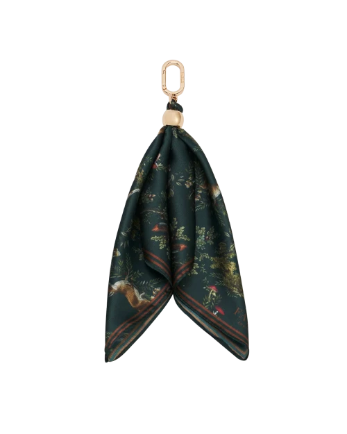 Green Into the Woods Scarf Bag Charm