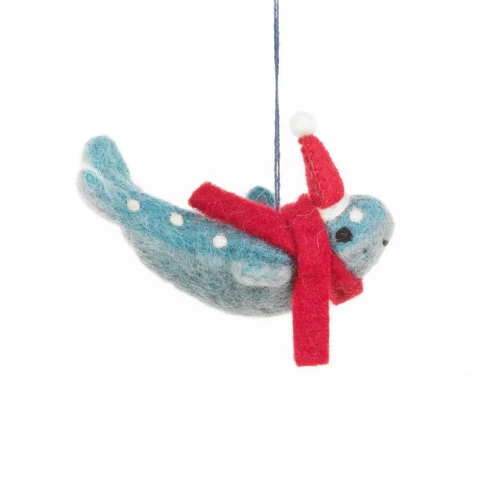Felt Christmas Humpback Whale