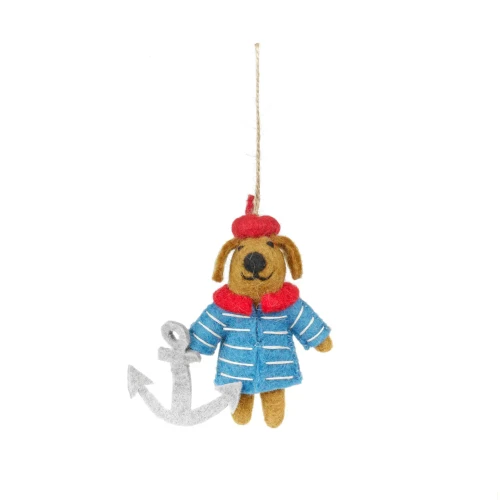Felt Davey Sailor Dog Sealfie