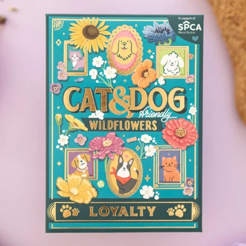 Seed Packet - Cat & Dog Wildflowers (Loyalty) - Gold Foil