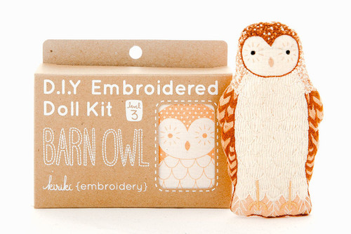 Embroidered Doll Kit Barn Owl Embroidered Doll Kit Barn Owl