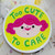 Too Cute to Care Sticker
