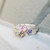 Blue, Pink, and Green Sapphire stacking rings Blue, Pink, and Green Sapphire stacking rings