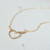 Tiny Hammered Heart Necklace in 14k Yellow Gold Filled