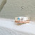 Gemstone 4mm Sand Band - Blue Topaz Gemstone 4mm Sand Band - Blue Topaz