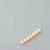 Pearl bar necklace sterling silver