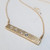 Gold Family Bar Necklace