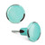 Knob - Teal Shabby Beaded Edge