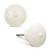 Knob - White Embossed