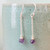 Briolette Dangle Earrings - Amethyst