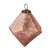 rose gold crackle shiny christmas ornament