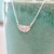 Half Moon Sand and Gemstone Pendant Necklaces Half Moon Sand and Gemstone Pendant Necklaces