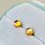 Sunny little citrine studs, the birthstone for November. So dainty at only 4mm, and accented with millegrain detailing. Available in your choice of sterling silver or 14k gold filled. 