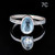 Ocean Whisperer - Blue Topaz Sand Band Ring Ocean Whisperer - Blue Topaz Sand Band Ring
