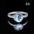 Ocean Whisperer - Blue Topaz Sand Band Ring Ocean Whisperer - Blue Topaz Sand Band Ring