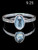 Ocean Whisperer - Blue Topaz Sand Band Ring Ocean Whisperer - Blue Topaz Sand Band Ring