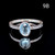 Ocean Whisperer - Blue Topaz Sand Band Ring Ocean Whisperer - Blue Topaz Sand Band Ring