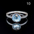 Ocean Whisperer - Blue Topaz Sand Band Ring Ocean Whisperer - Blue Topaz Sand Band Ring