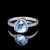 Ocean Whisperer - Blue Topaz Sand Band Ring Ocean Whisperer - Blue Topaz Sand Band Ring