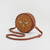 Bumblebee Embroidered Circle Purse in Tan